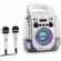 Auna Kara Liquida karaoke systém CD USB MP3 fontána LED 2 x mikrofon přenosný MG3 Kara Liquida GY