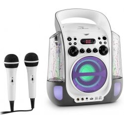 Auna Kara Liquida karaoke systém CD USB MP3 fontána LED 2 x mikrofon přenosný MG3 Kara Liquida GY