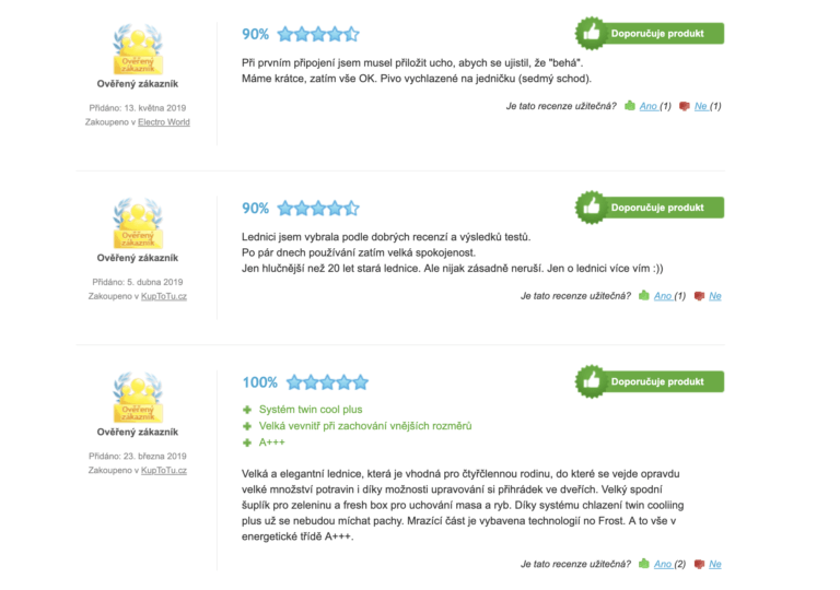 Samsung RB37J5018SA - recenze - +alternativy - Cestakbydlení