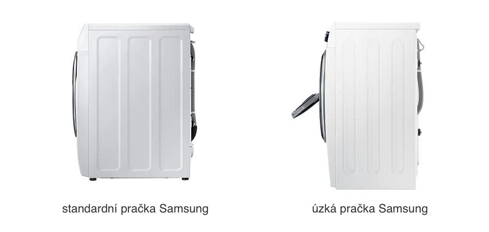 velikost pračky Samsung - standardní, úzká