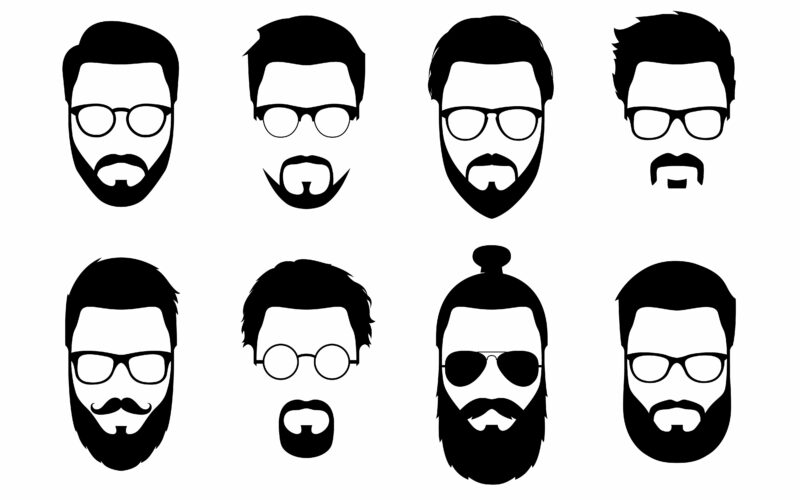 Různé styly zastřižení brady