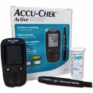Accu-Chek Active Kit glukometr + příslušenství k monitorování glykémie 1 set
