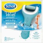 Scholl Velvet Smooth Wet & Dry - dobíjecí bruska na paty pro mokré i suché použití