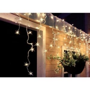 LED Venkovní vánoční závěs 120xLED/8 funkcí 9m IP44 teplá bílá