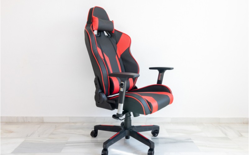 Černo červená herní židle