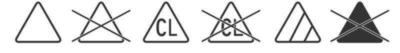 Symboly praní - bělení