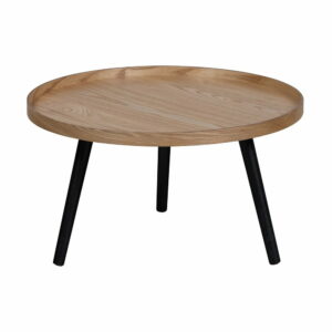 Béžovo-černý konferenční stolek WOOOD Mesa, ø 60 cm | Bonami