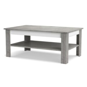 Konferenční stolek VOTO 2 – beton/bílá