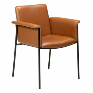 Hnědá jídelní židle z imitace kůže DAN-FORM Denmark Vale | Bonami