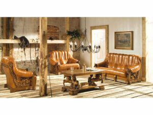 Kožená sedací souprava OSKAR