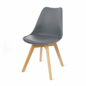 Sada 2 šedých židlí s bukovými nohami Bonami Essentials Retro | Bonami