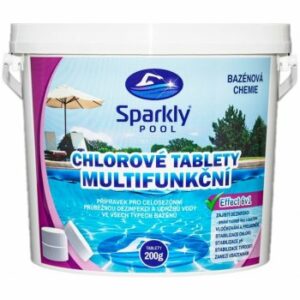 Sparkly POOL Tablety do bazénu chlorové MAXI 3 kg