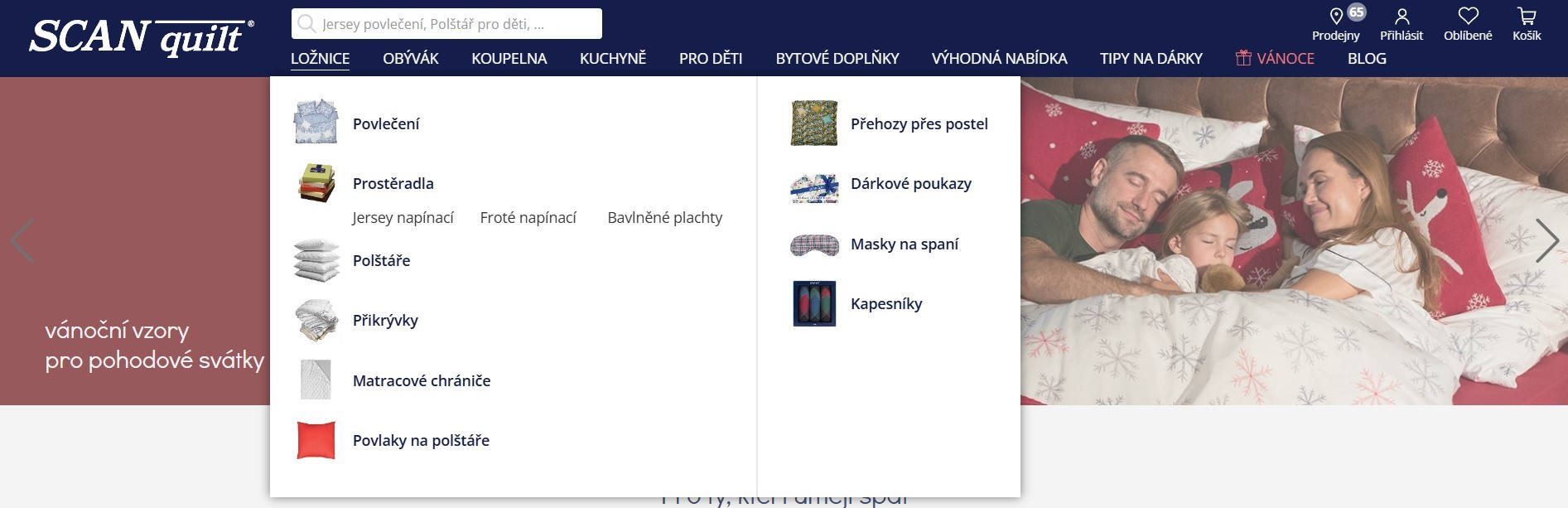 SCANquilt ponuka do ložnice