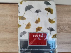 Povlečení SCANquilt Velur ginko bílošedokhaki