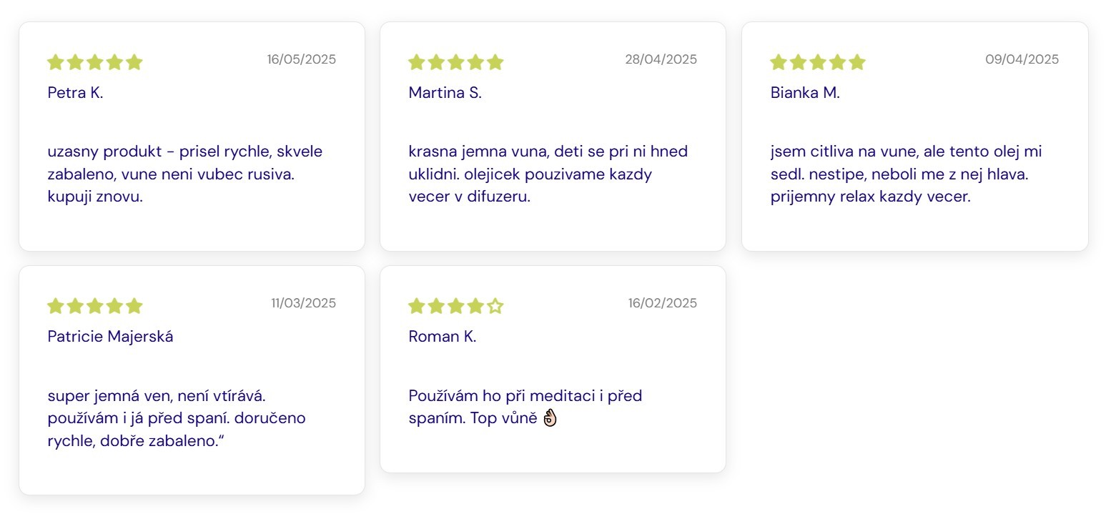 Hevi Bio Levandulový esencialní olej - recenze a zkušenosti ostatních